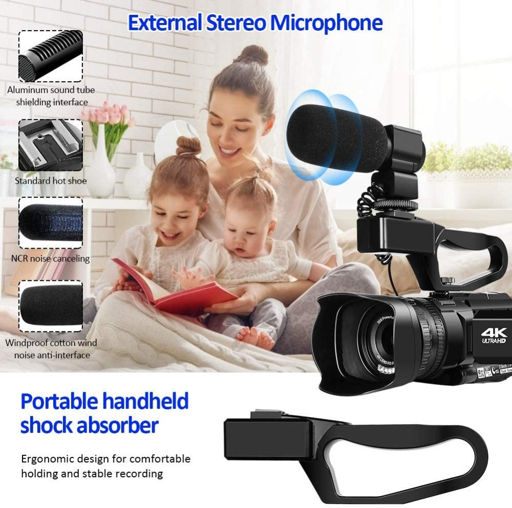 Handheld 4K HD Digital Video Camera – Conference & DV Recorder global swanky 2