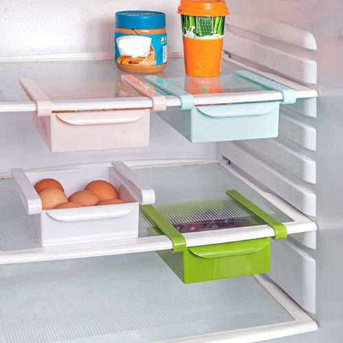 Hanging Plastic Refrigerator Storage Rack Kitchen Organizer globalswanky 02