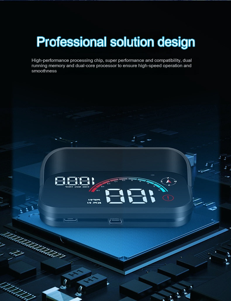 Head-Up Display Car GPS Speed Compass HD Projector global swanky 3