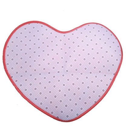 Heart-Shaped Silk Wool Floor Mat Cute Lint-Free Bedroom
global-swanky 3