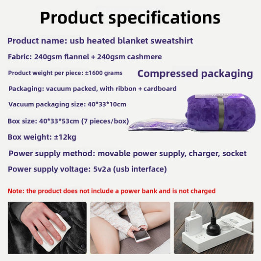 Heated Blanket for Bedroom Relaxation and Winter Comfort global-swanky 3
