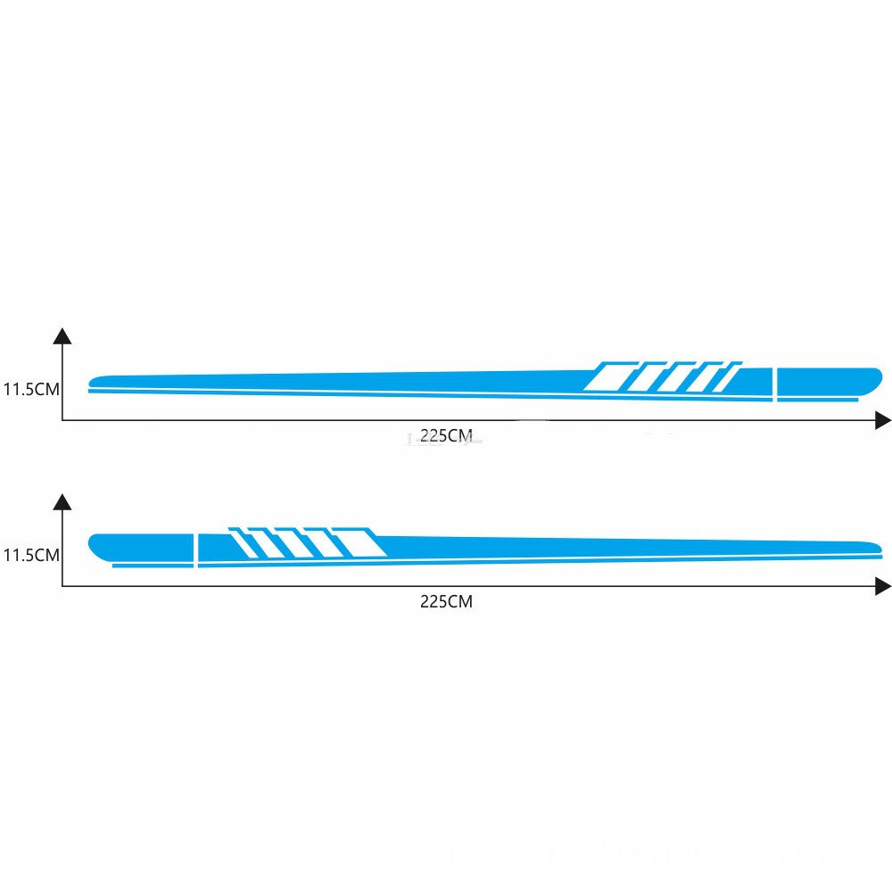High-Quality Side Skirt Stripe Car Sticker for Custom Vehicles global swanky 3