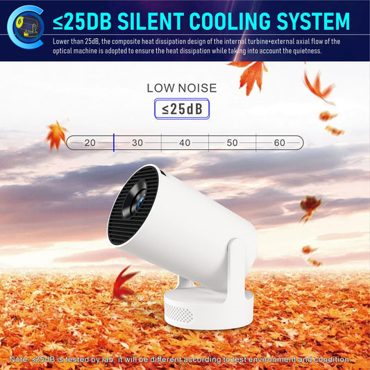 High Brightness Portable Projector with HiFi Sound for Home Global Swanky 01