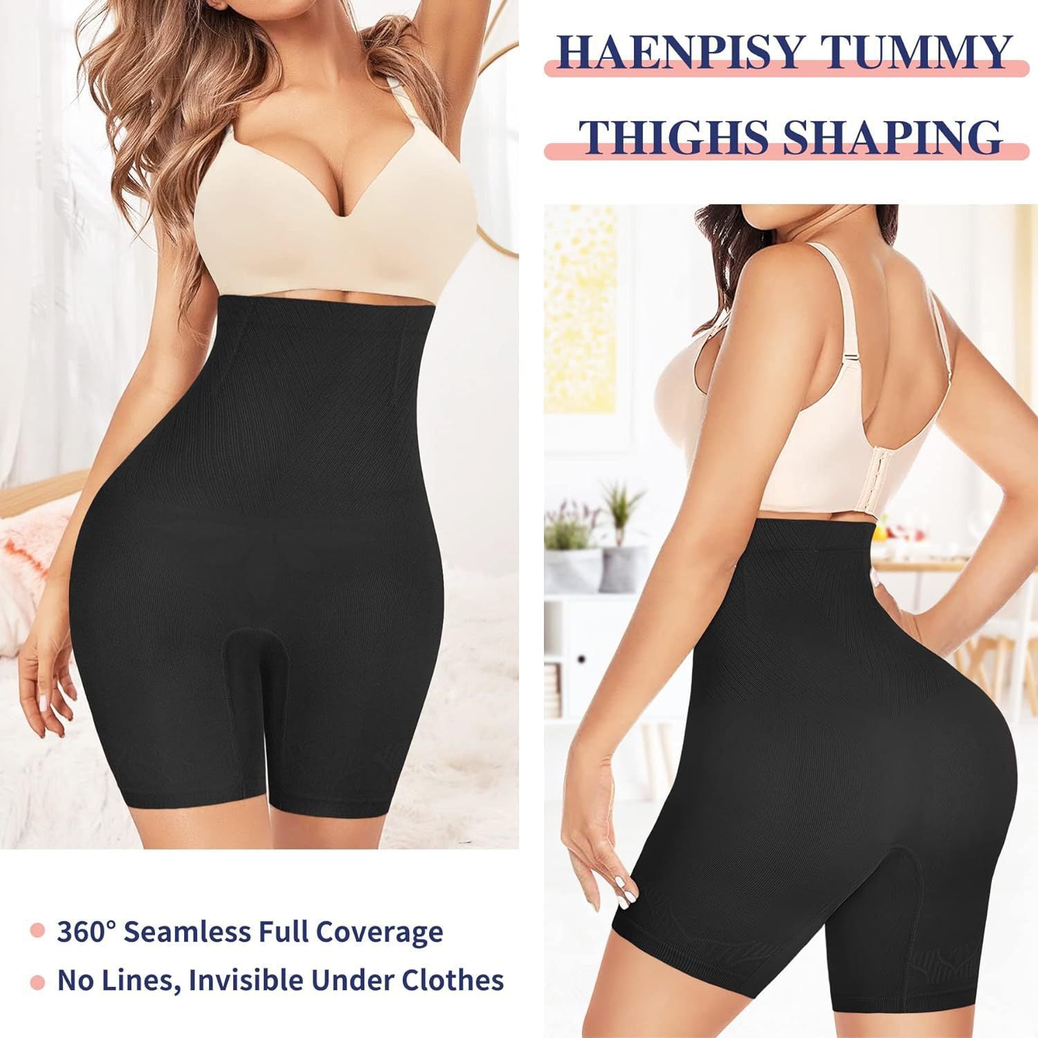 High Waisted Stretch Tummy Restricting Pants for Daily Wear globalswanky 03