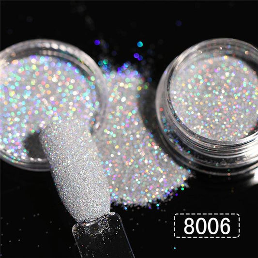 Holographic Nail Glitter Create Dazzling Nail Art Designs globalswanky 01