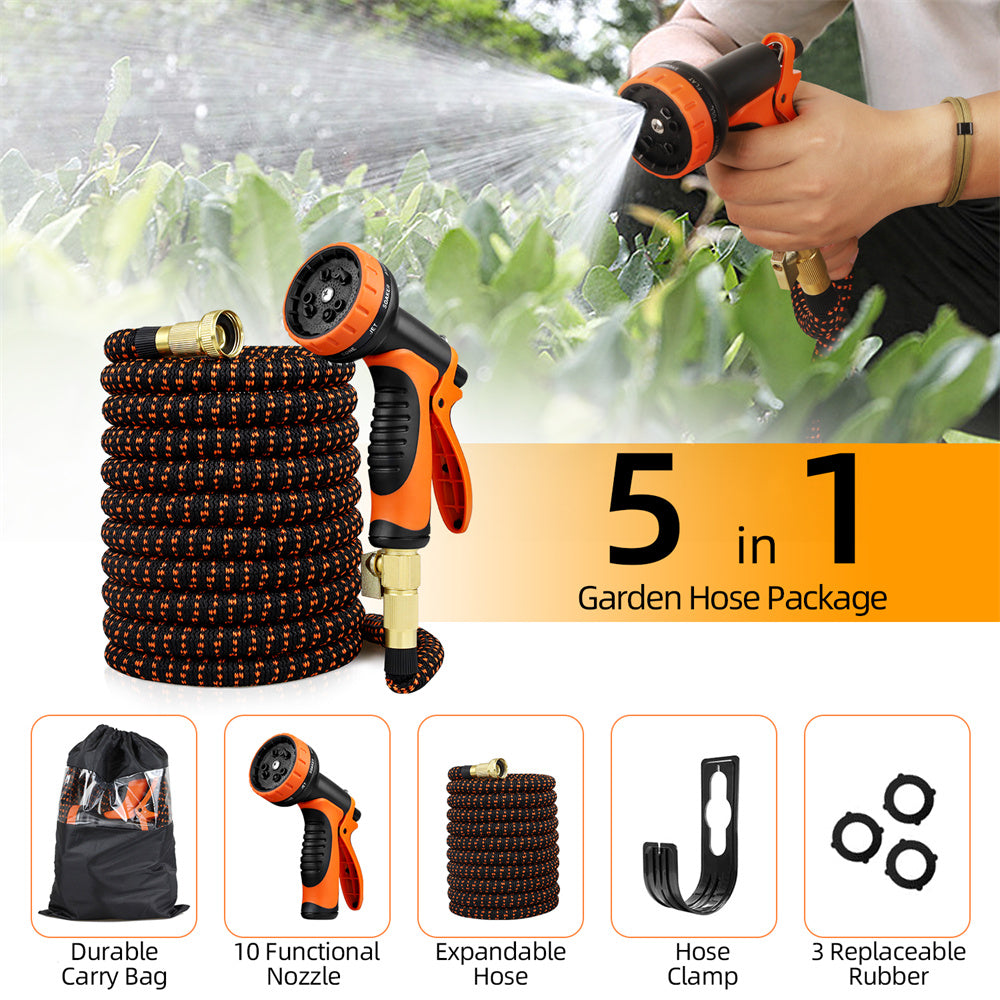 Household Polyester Silk Cloth Copper Joint Hose Set for Use globalswanky 01