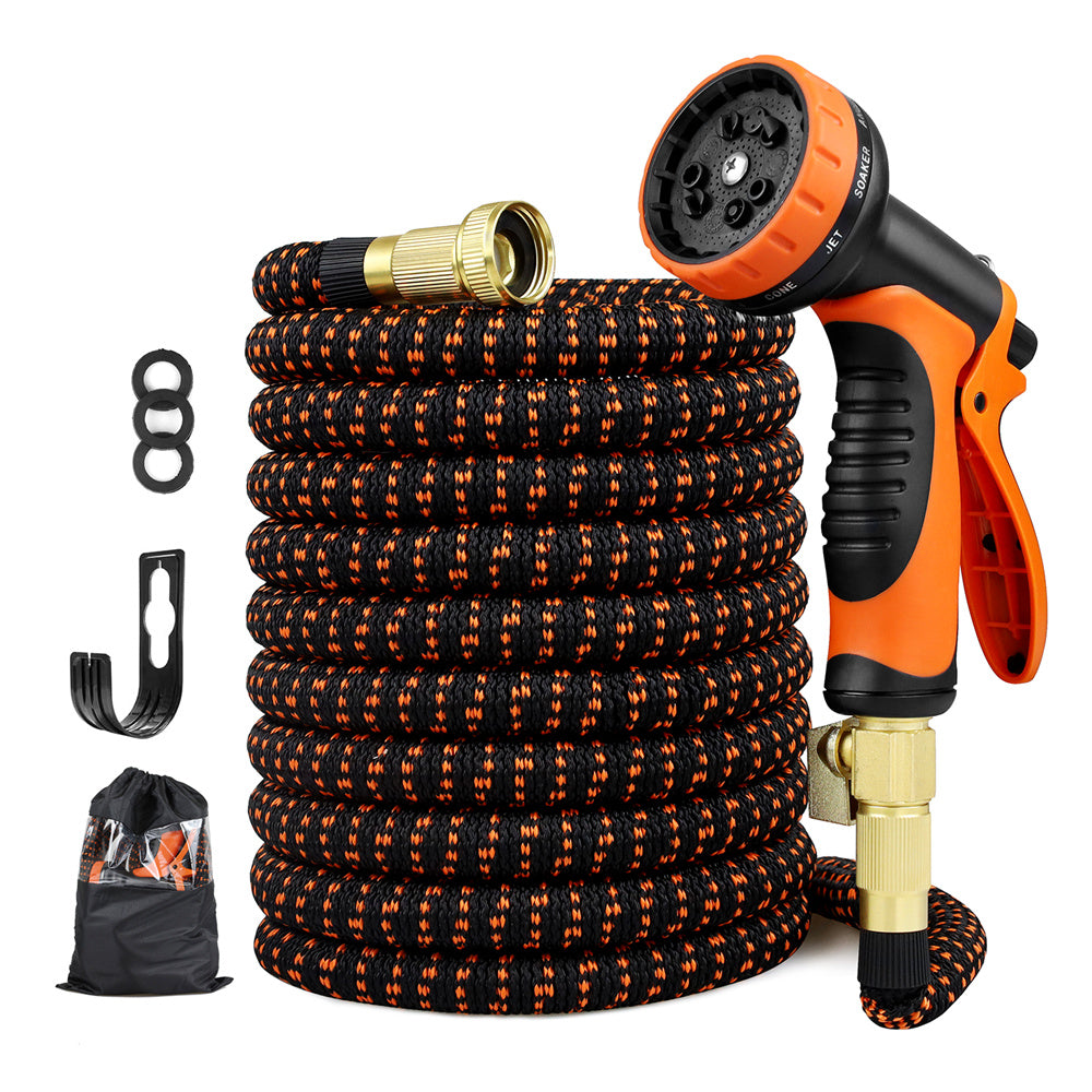 Household Polyester Silk Cloth Copper Joint Hose Set for Use globalswanky 02