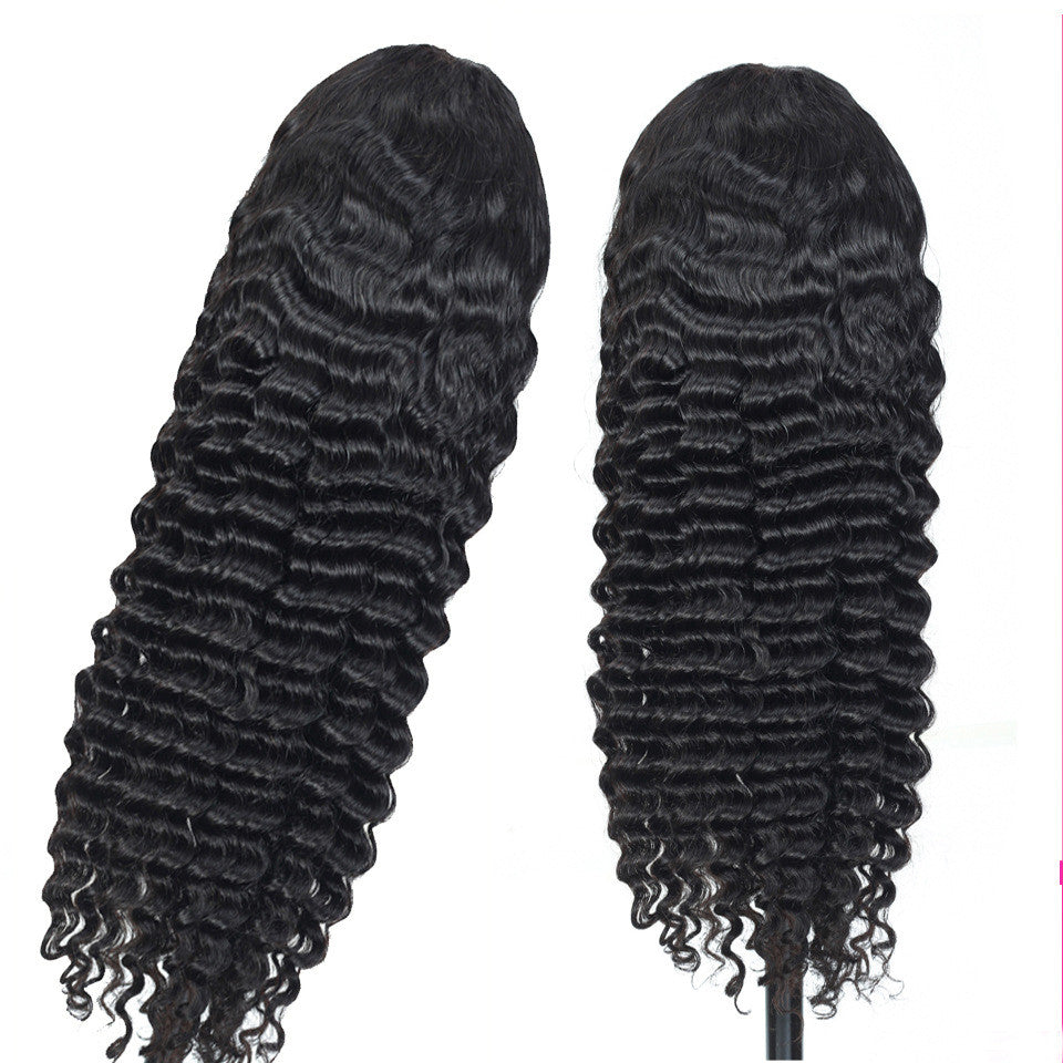 Human Hair Deep Wave Lace Frontal Wigs Global swanky 2