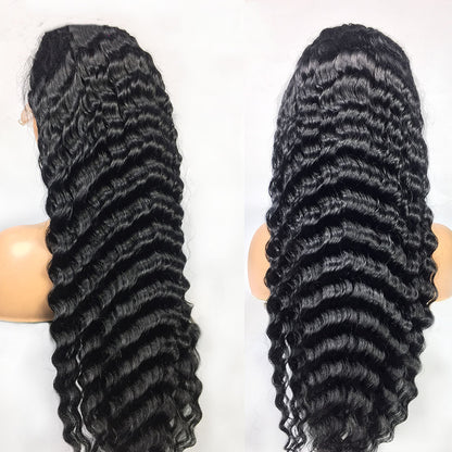 Human Hair Deep Wave Lace Frontal Wigs Global swanky 3