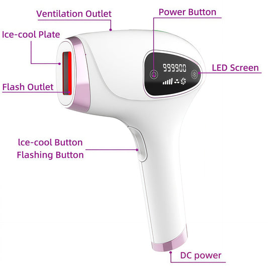  Ice Cooling Laser Hair Removal Device for Easy Skin Care Global Swanky 2