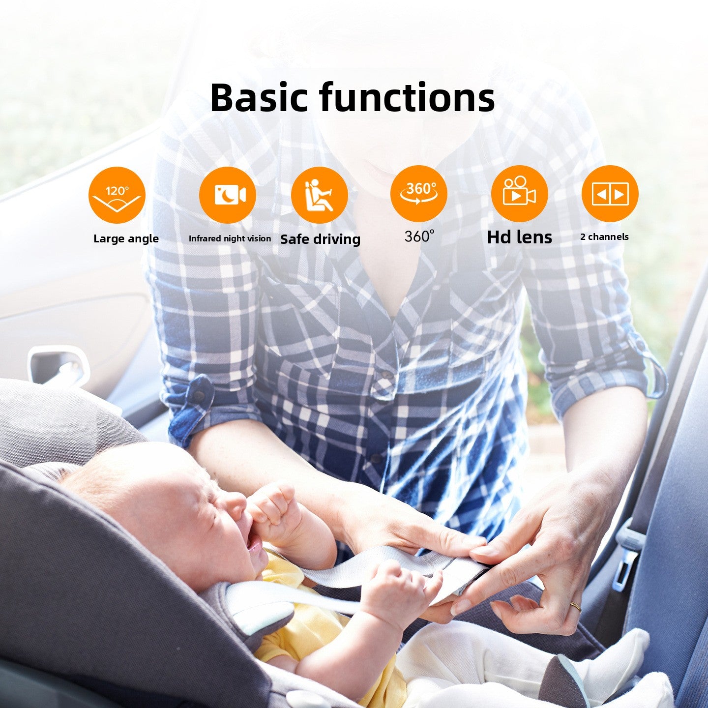 In-Car 6.8-Inch Baby Rear-Seat Monitor with Clear HD Display globalswanky 03