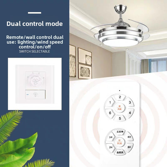  Integrated Ceiling Fan with Light for Bedroom and Living Room global-swanky 3