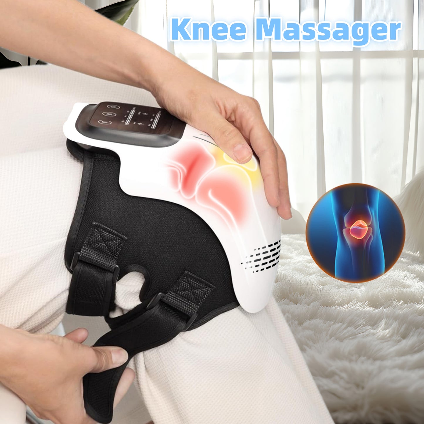  Intelligent Knee Massager with Heating Pain Relief Device global-swanky  1