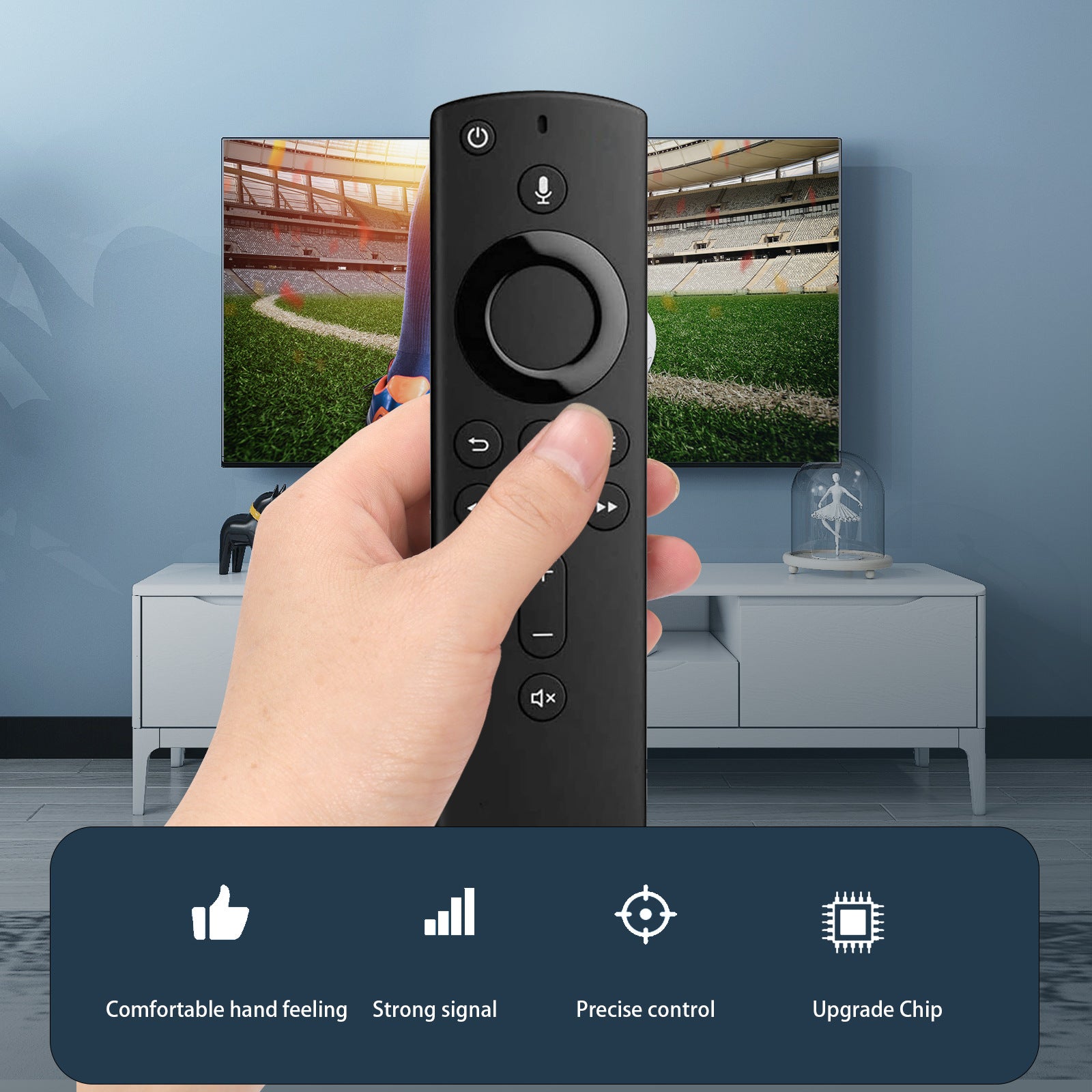  Intelligent Voice 24G Wireless Flymouse – Remote Control 
global-swanky 1