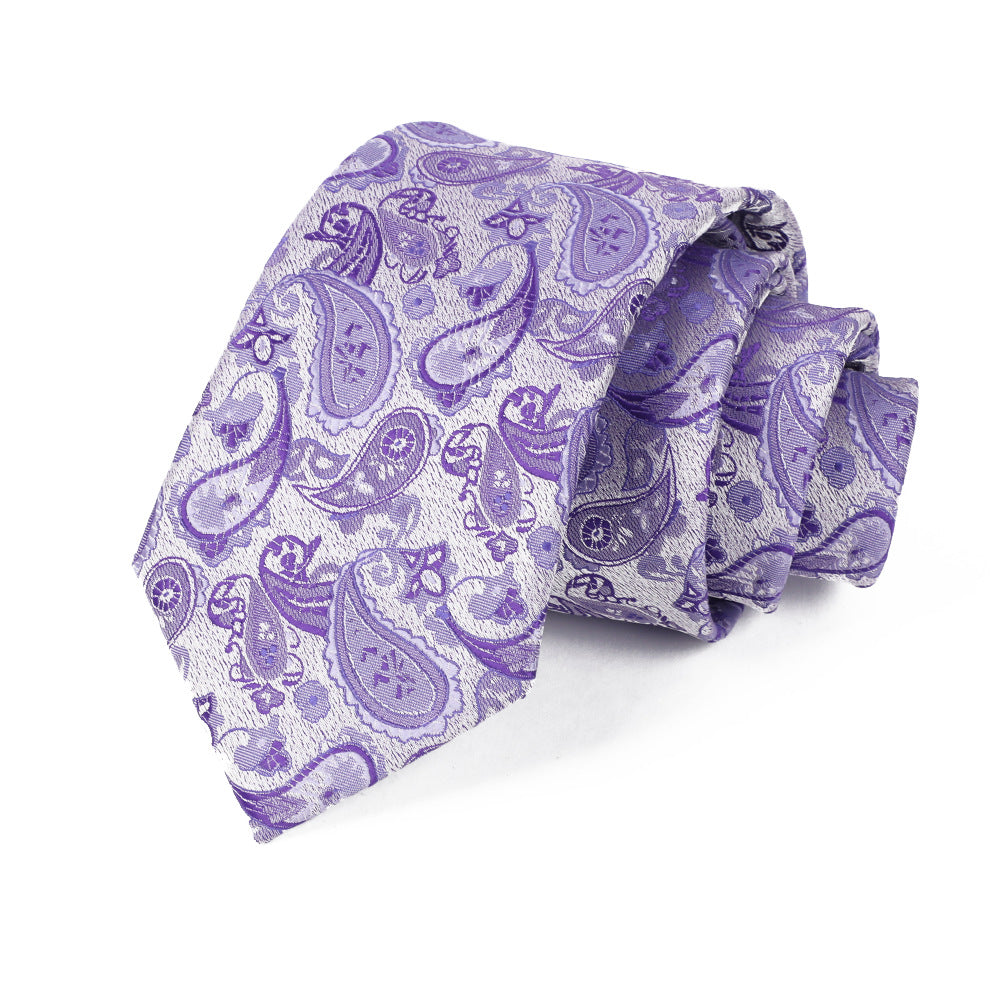 Jacquard-embroidered Cashew Flower Tie Global swanky 3