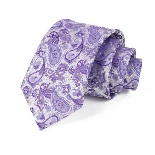Jacquard-embroidered Cashew Flower Tie Global swanky 3