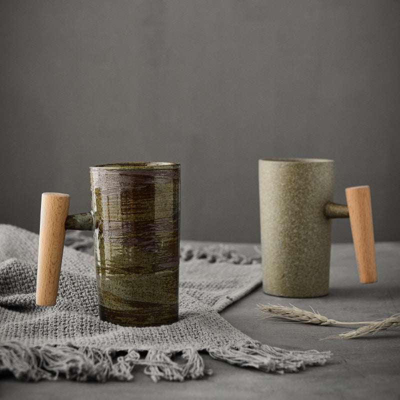 Japanese-style Handmade Stoneware Coffee Cup  Global swanky 3
