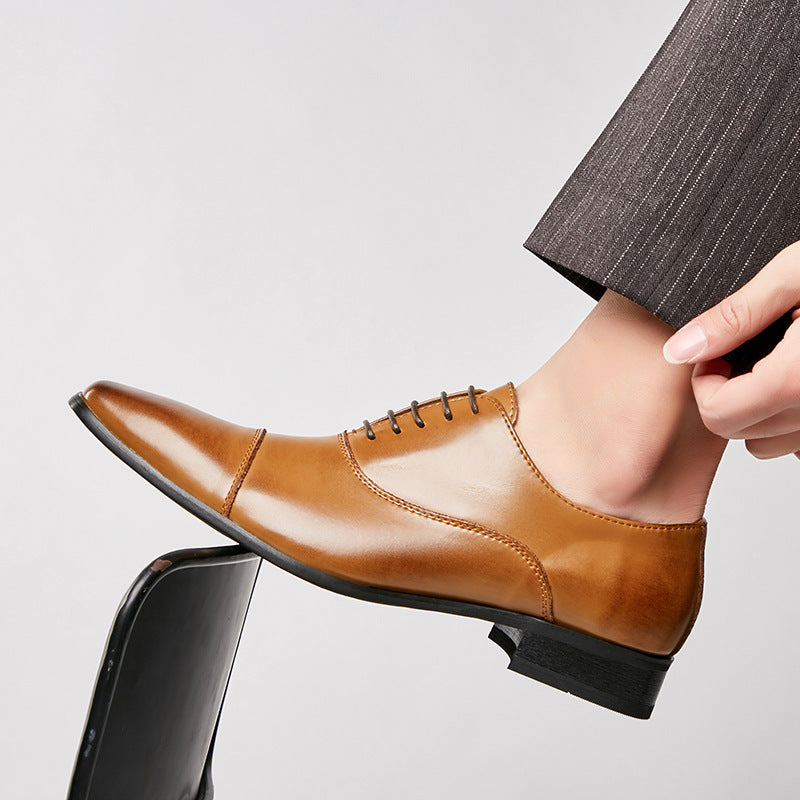 Japanese Business Leather Formal Shoes for Smart Workwear Global swanky 1
