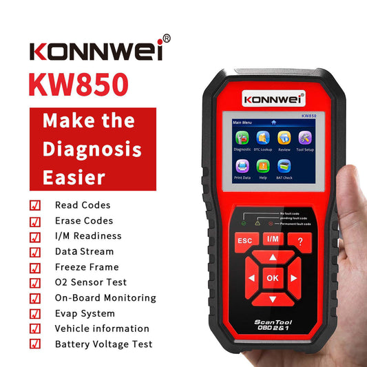 KW850 OBD2 CAN BUS Code Reader for Car Engine Diagnostics globalswanky 02