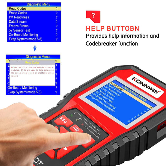 KW850 OBD2 CAN BUS Code Reader for Car Engine Diagnostics globalswanky 03