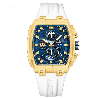 Kairun Waterproof Calendar Six-Hand Adhesive-Tape Mens Quartz Watch
Global swanky 2