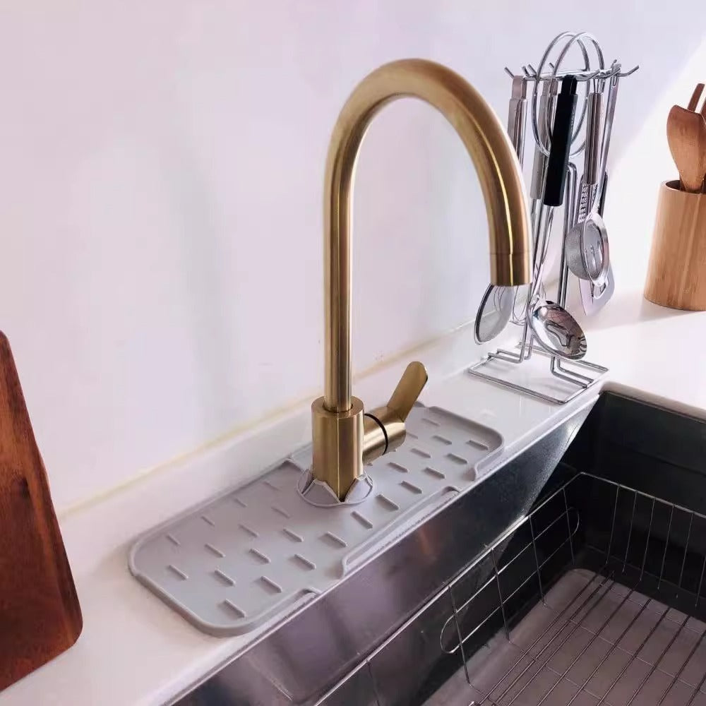 Kitchen Faucet Draining Mat for Splash-Proof Sink Care Uses Global Swanky 2