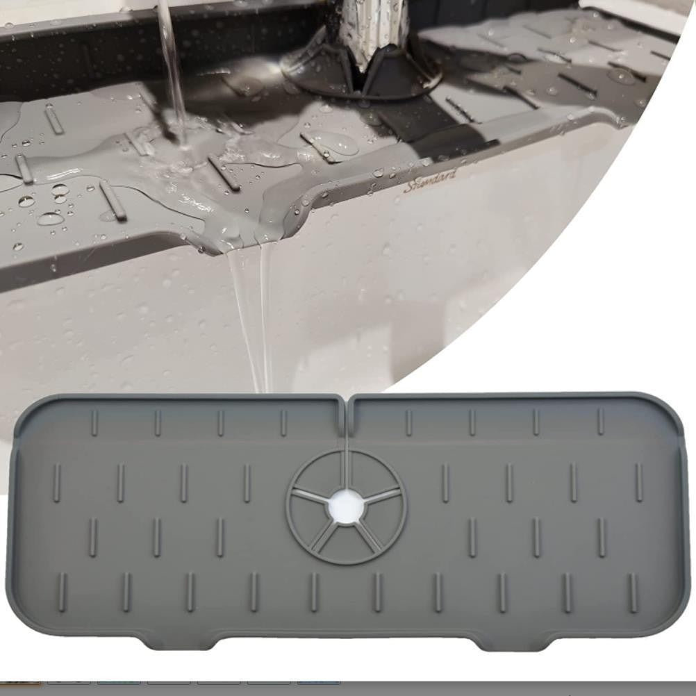 Kitchen Faucet Draining Mat for Splash-Proof Sink Care Uses Global Swanky 3