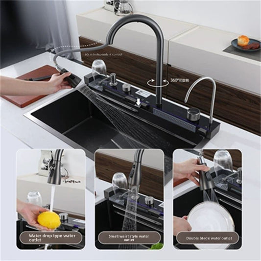 Kitchen Sink Faucet for Modern Home Washing and Easy Use US Global swanky 1