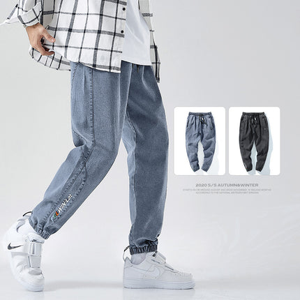 Korean-Style Men's Casual Loose-Fit Athletic Cargo Pants globalswanky 02