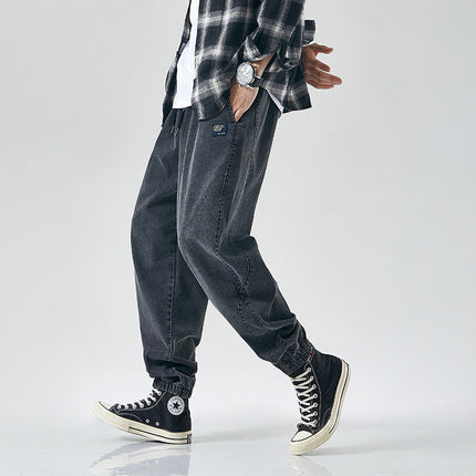 Korean-Style Men's Casual Loose-Fit Athletic Cargo Pants globalswanky 03