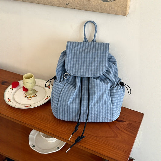 Korean Streetwear Nylon Backpack Lightweight Travel Bag global swanky 1
