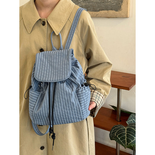 Korean Streetwear Nylon Backpack Lightweight Travel Bag global swanky 2