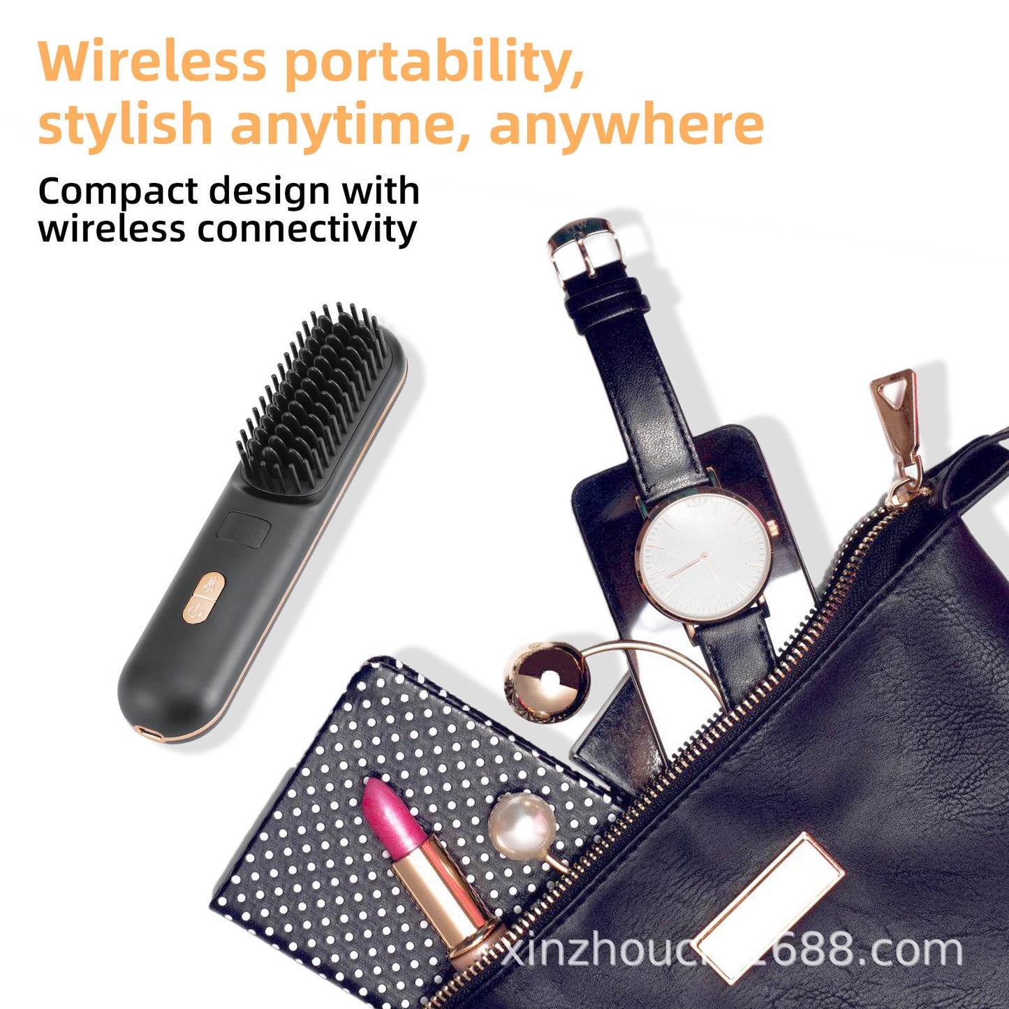 LCD USB Rechargeable Hair Straightener Salon Finish Look globalswanky 02