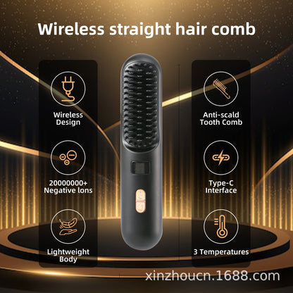 LCD USB Rechargeable Hair Straightener Salon Finish Look globalswanky 03