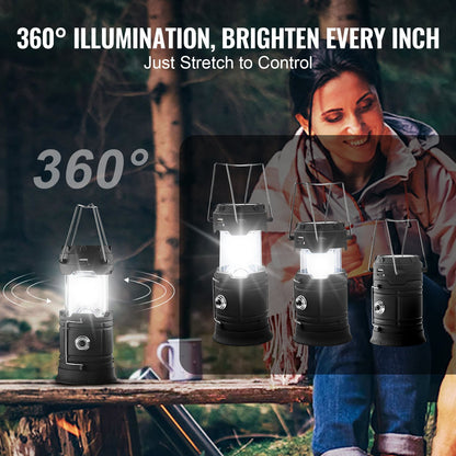 LED Camping Lanterns Portable Rechargeable Battery Bank 4 PCs globalswanky 03