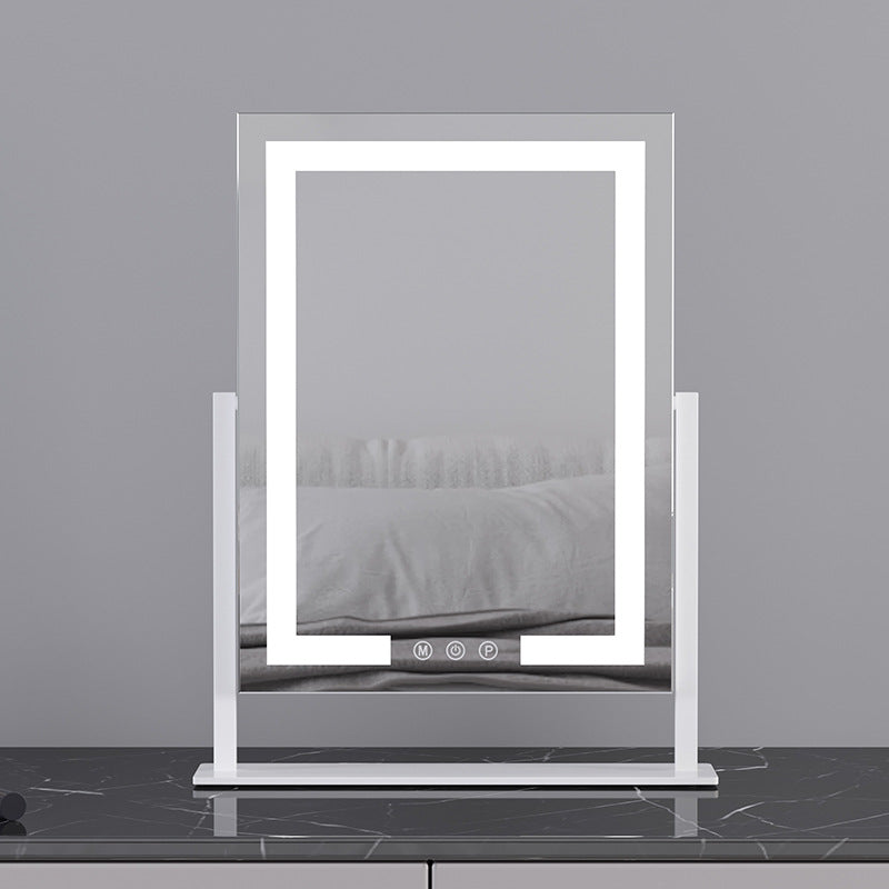 LED Desktop Makeup Mirror for Clear, Bright and Even Lighting globalswanky 02