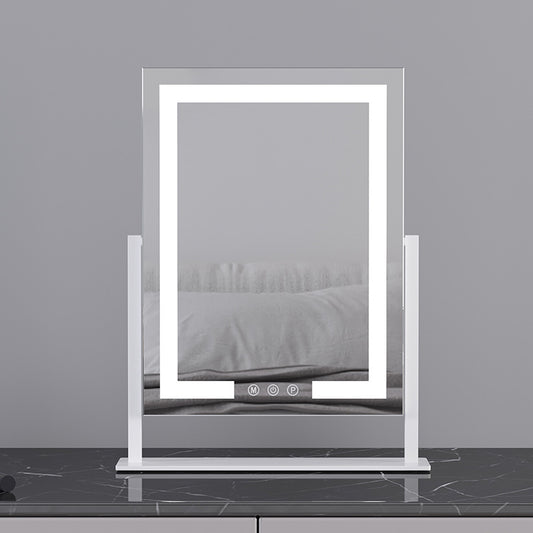 LED Desktop Makeup Mirror for Clear, Bright and Even Lighting globalswanky 02