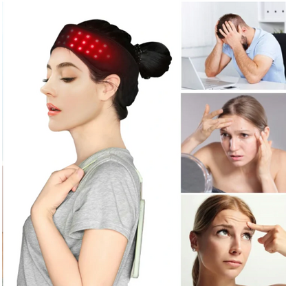 LED Phototherapy Headband for Pain Relief & Relaxation Fast global swanky 2