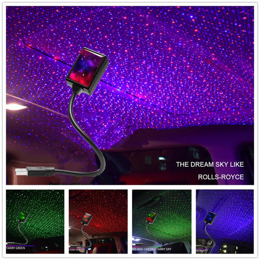 LED Star Light Projector for Party & Car Interior Lighting globalswanky 01