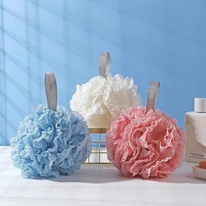 Lace Bath Ball Net Soft Bubble Scrubber for Daily Bath Use globalswanky 01
