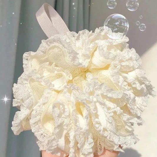 Lace Bath Ball Net Soft Bubble Scrubber for Daily Bath Use globalswanky 02