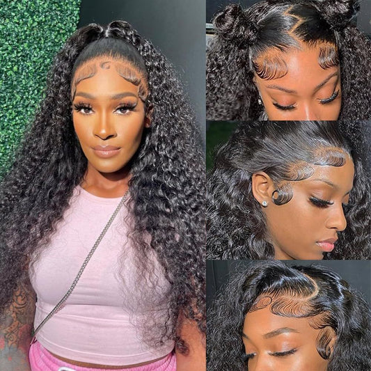 Lace Front Synthetic Curly Wig for a Soft Natural Style Look globalswanky 03