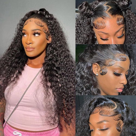 Lace Front Synthetic Curly Wig for a Soft Natural Style Look globalswanky 4