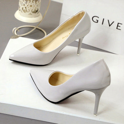 Ladies Stiletto Pumps Pointed Toe High Heels Party Shoes Wear Global swanky 2