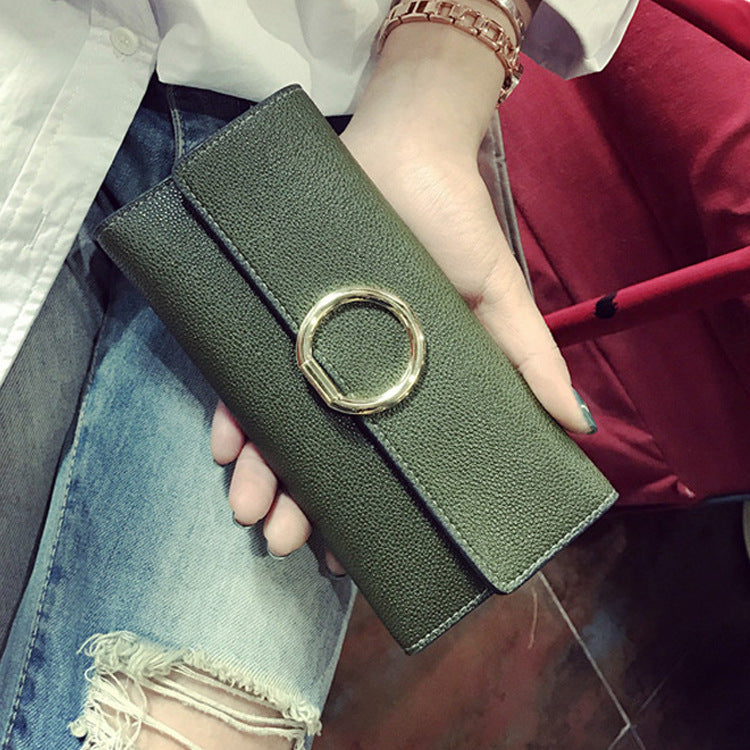 Large Capacity Handbag Wallet for Women With Ring Purse Style Global swanky 1