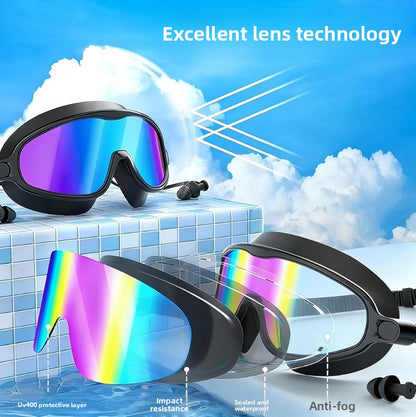 Large Frame Anti Fog Swimming Goggles With Earplugs Uses Now globalswanky 03