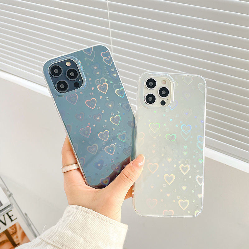 Laser Colorful Love Silicone Phone Case Double-Sided Coated 
global-swanky 2