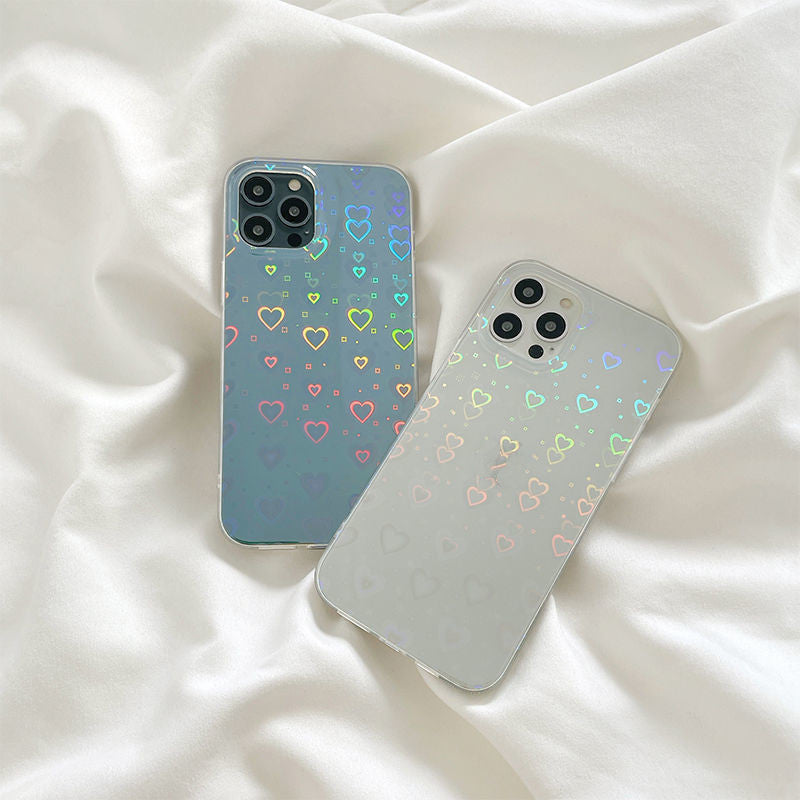Laser Colorful Love Silicone Phone Case Double-Sided Coated 
global-swanky 3