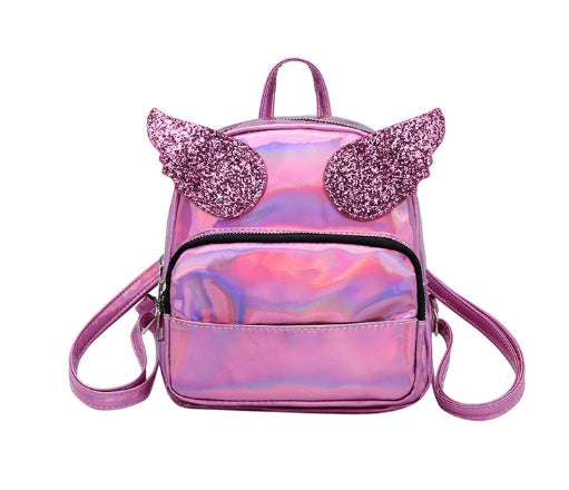 Laser Sequin Backpacks With Cute Angel Wing Fashion Style Bag Global swanky 1