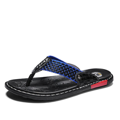 Leather Non-Slip Slippers Men for Outdoor Beach Daily Wear Use Global swanky 3